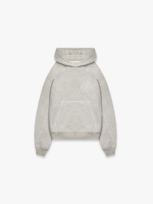 STITCHED ‘R’ HOODIE - MELANGE