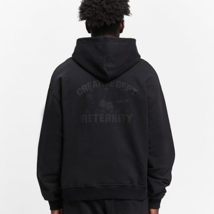 CREATIVE DEPT LOGO HOODIE - BLACK