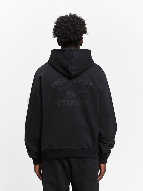 CREATIVE DEPT LOGO HOODIE - BLACK