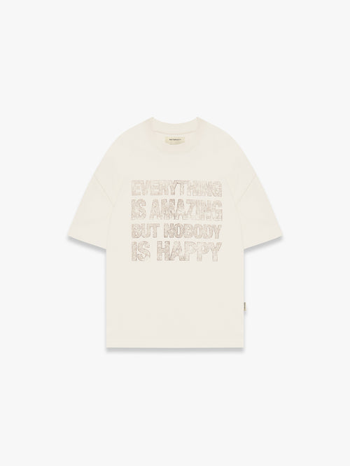 QUOTE T-SHIRT - CREAM