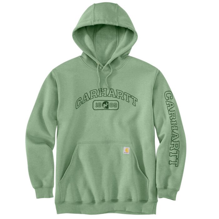 Carhartt Men's Loose Fit Midweight Hooded Shamrock Graphic Sweatshirt