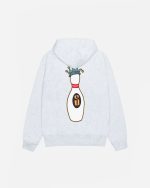 KINGPIN ZIP HOODIE WHITE