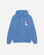 KINGPIN ZIP HOODIE BLUE