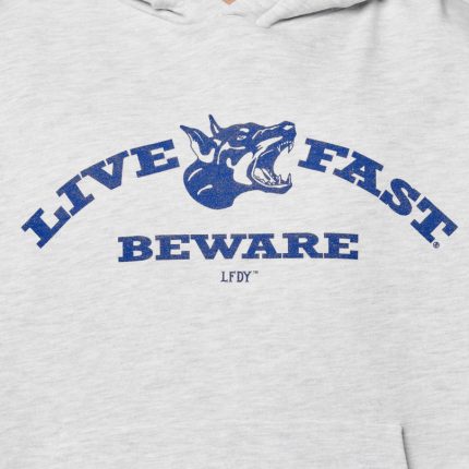 Live Fast Beware Hooded Gray