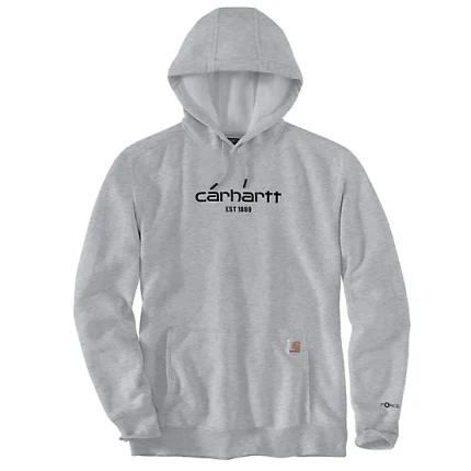 Carhartt Men's Force Relaxed Fit Graphic Hoodie Gray