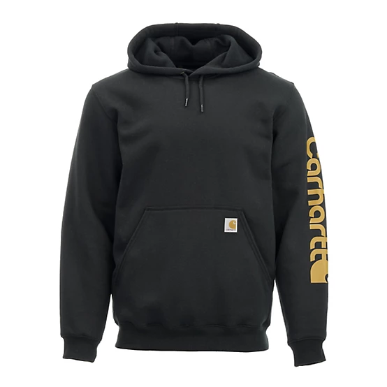 Carhartt Sleeve Logo Graphic Hoodie Black