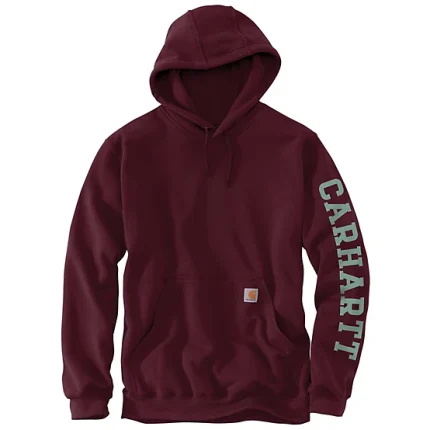 Rain Defender Loose Fit Midweight 1889 Graphic Hoodie Maroon