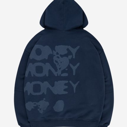 MORE MONEY MORE LOVE RADIANT CASH HOODIE NAVY