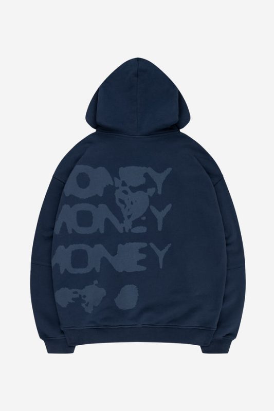 MORE MONEY MORE LOVE RADIANT CASH HOODIE NAVY