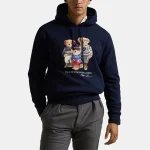 Ralph Lauren Polo Bear Family Hoodie Navy