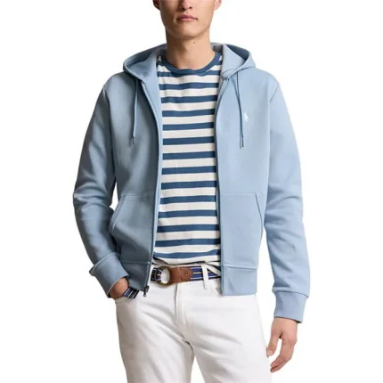 RALPH LAUREN Full-Zip Hoodie Vessel Blue