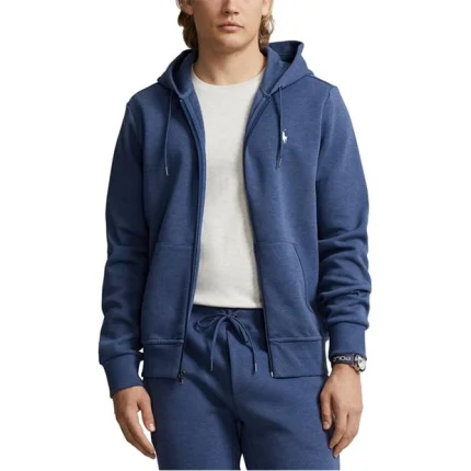 RALPH LAUREN Tech Full-Zip Hoodie Blue