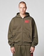 Live Fast Sweatsuit Jacket Olive