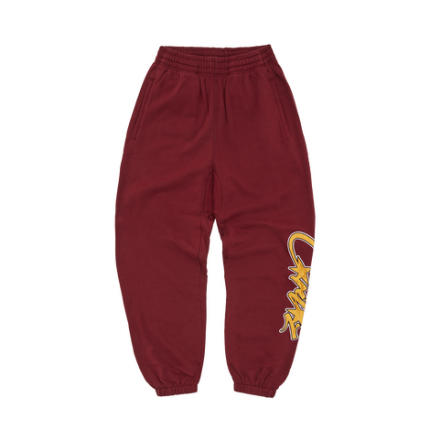 SATIN APPLIQUE ALLSTARZ JOGGERS MAROON