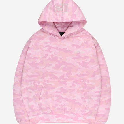 More Money More Love Camo Hoodie Pink