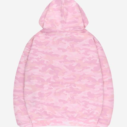 More Money More Love Camo Hoodie Pink