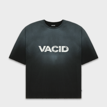 Distressed Logo T-Shirt Washed Black