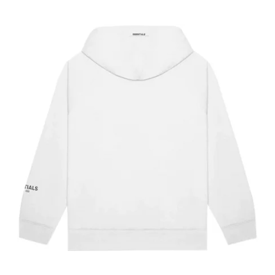 Essentials Applique Logo White Hoodie