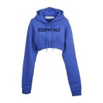 Essentials Oversized Cropped Hoodie