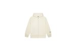 Fear of God Essentials Full Zip Up Hoodie Applique Logo Buttercream