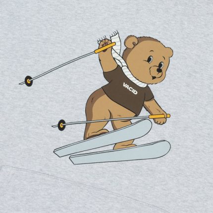 Ski Bear Hoodie Heather Grey