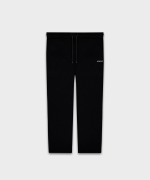 Open Leg Sweatpants Black