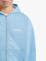 CREATIVE DEPT ZIP HOODIE - LIGHT BLUE