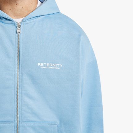 CREATIVE DEPT ZIP HOODIE - LIGHT BLUE