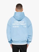 CREATIVE DEPT ZIP HOODIE - LIGHT BLUE