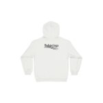 Men's Political Campaign Hoodie Medium Fit in White