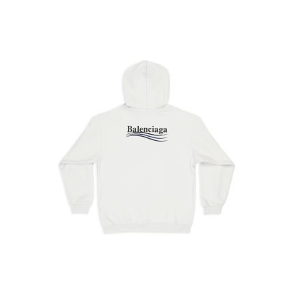 Men's Political Campaign Hoodie Medium Fit in White