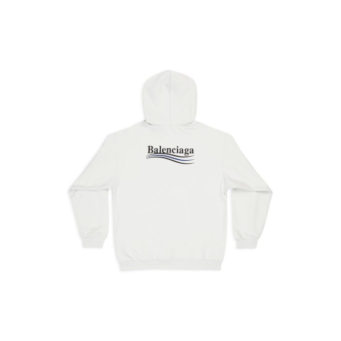 Men's Political Campaign Hoodie Medium Fit in White