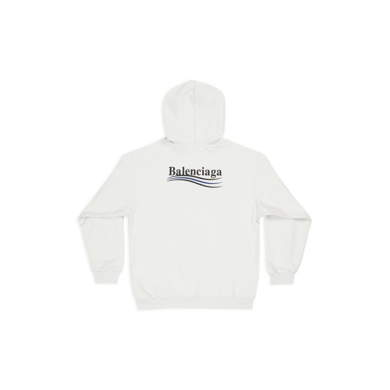 Men's Political Campaign Hoodie Medium Fit in White