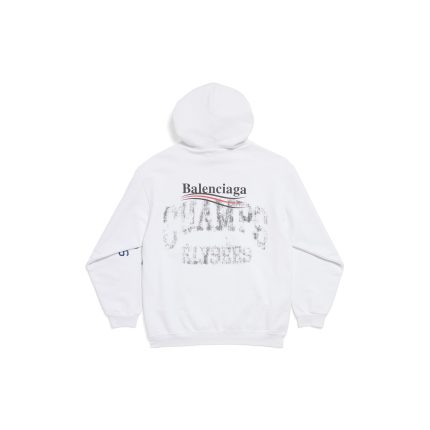 New Year Series 25 - Overlayer Political Campaign Hoodie Medium Fit in White