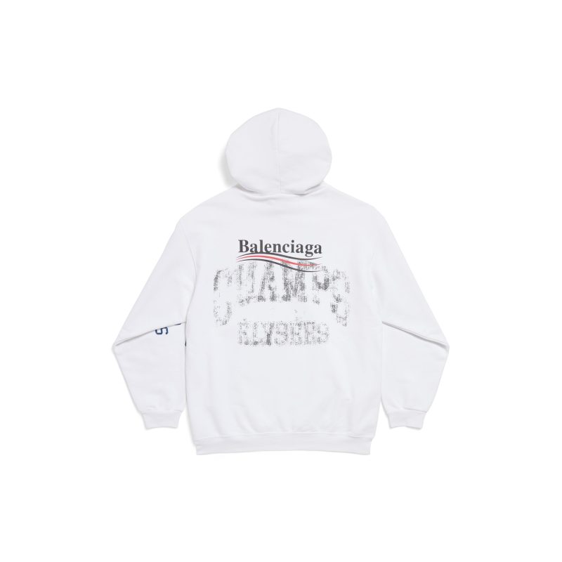 New Year Series 25 - Overlayer Political Campaign Hoodie Medium Fit in White