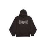 Men's Balenciaga Boxing Hoodie Large Fit in Black Faded