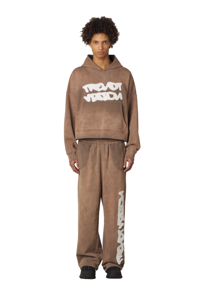 Trendt Vision Brown Logo Hoodie