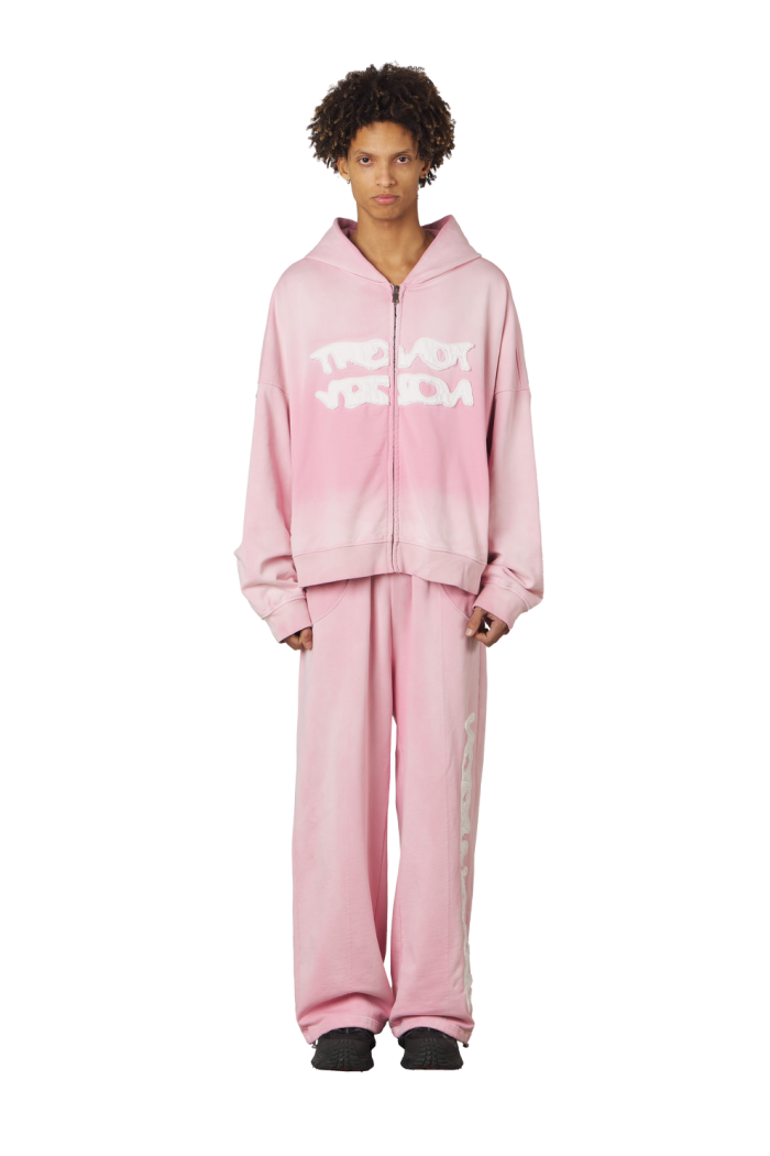 Trendt Vision Pink Zip Up Hoodie