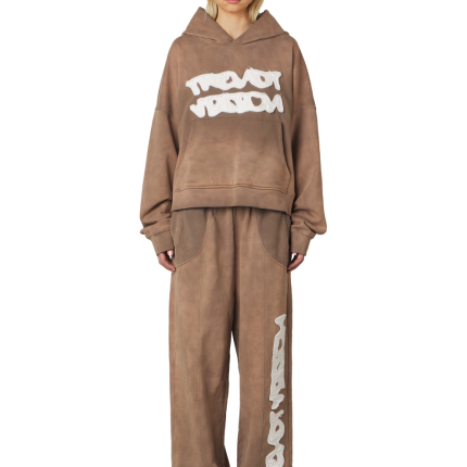 Trendt Vision Brown Logo Hoodie