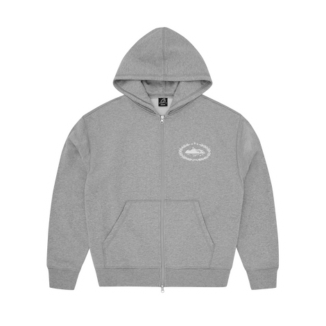 SUPERIOR ROYALE ZIP HOODIE HEATHER GREY