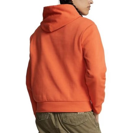 Polo Ralph Lauren Logo Double Knit Hoodie Orange