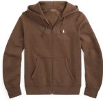 RALPH LAUREN Full-Zip Hoodie Brown