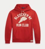 Ralph Lauren Slub Fleece Graphic Hoodie Red