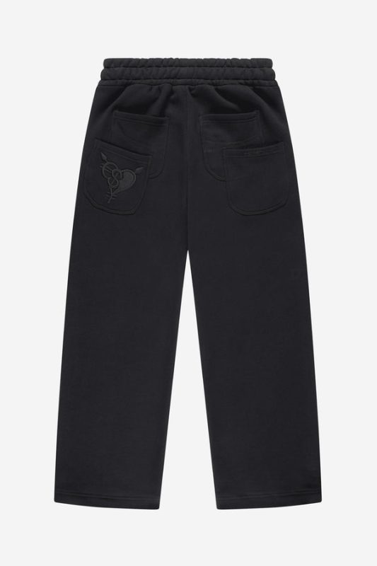 OPEN LEG JOGGER BLACK