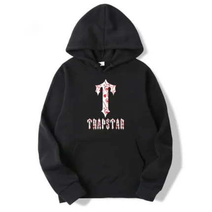 Trapstar Flowers Pattern Hoodie – Black