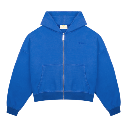 Trendt Vision Blue Logo Zip Hoodie