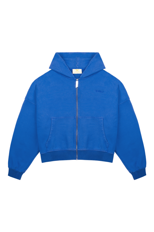 Trendt Vision Blue Logo Zip Hoodie