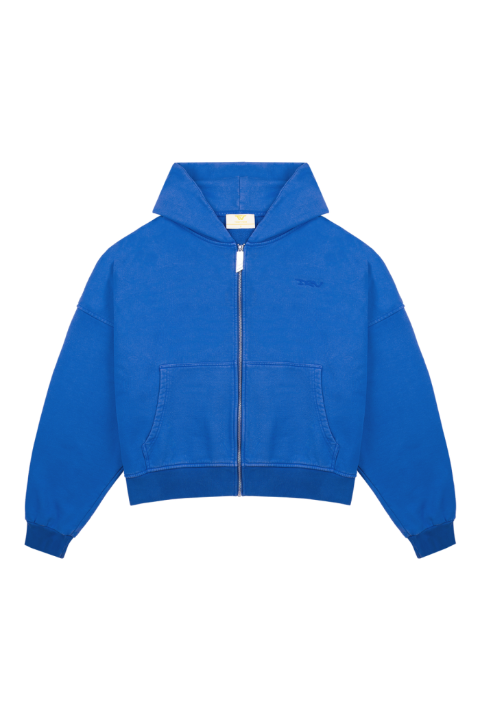 Trendt Vision Blue Logo Zip Hoodie