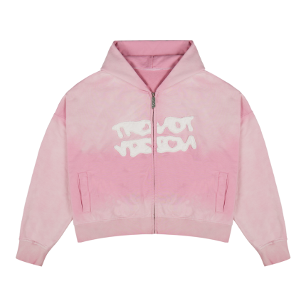 Trendt Vision Pink Zip Up Hoodie