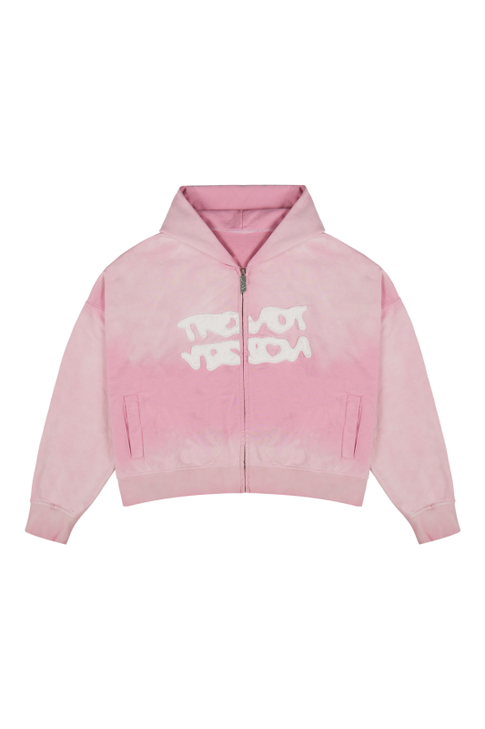 Trendt Vision Pink Zip Up Hoodie